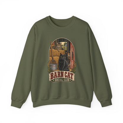 Barn Cat Social Club Crewneck – Vintage Farm Sweatshirt