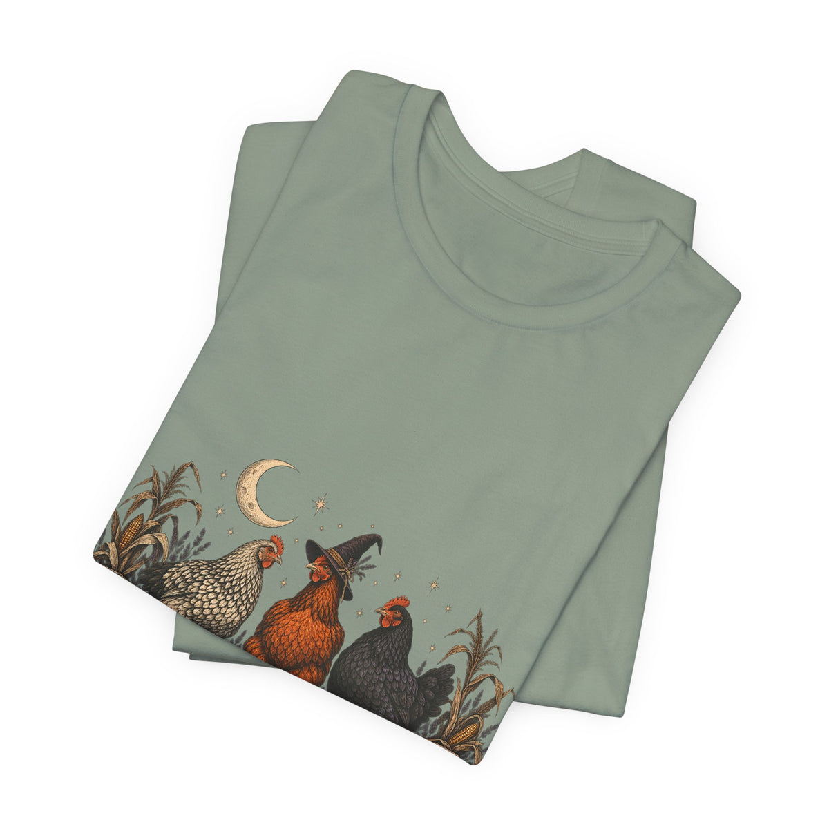 The Witching Hour Hens Tee – Vintage Farm Halloween Shirt