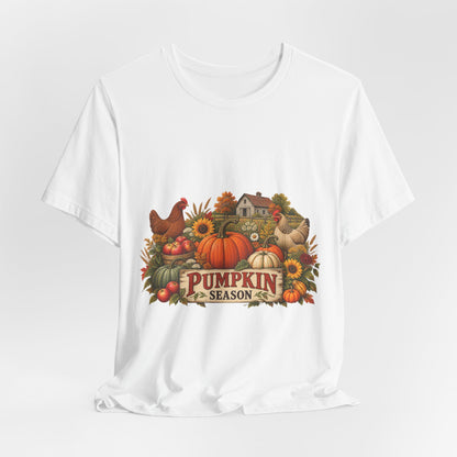 Pumpkin Season Farm Market Tee – Vintage Autumn Graphic