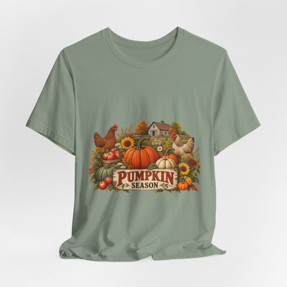 Pumpkin Season Farm Market Tee – Vintage Autumn Graphic
