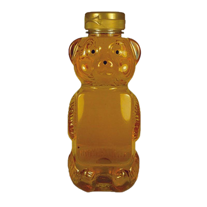 24 oz Plastic Flat Panel Honey Bears