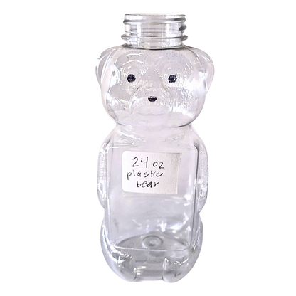24 oz Plastic Flat Panel Honey Bears