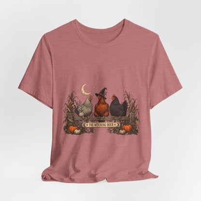 The Witching Hour Hens Tee – Vintage Farm Halloween Shirt