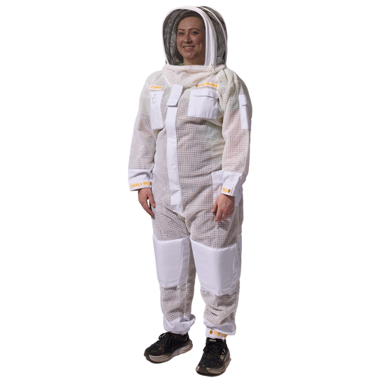 Sting Stopper Professional Ventilated Beekeeping Suit - Beekeeper White