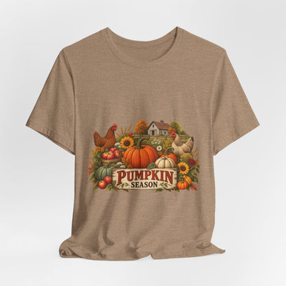 Pumpkin Season Farm Market Tee – Vintage Autumn Graphic