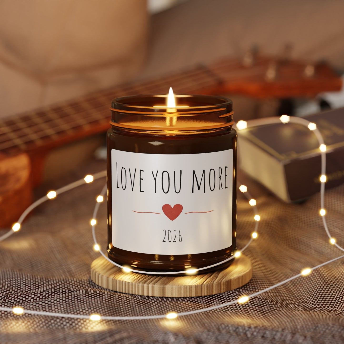 Soy Candle — "Love You More" Amber Jar (2026)