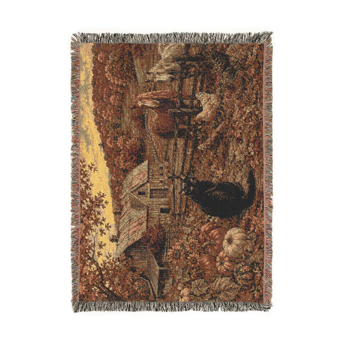 Autumn at GrayLou Farm Woven Blanket – Heirloom Cotton Throw