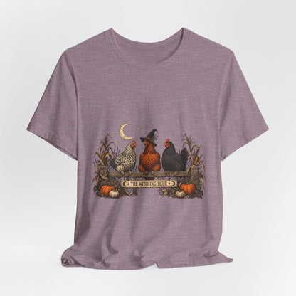 The Witching Hour Hens Tee – Vintage Farm Halloween Shirt