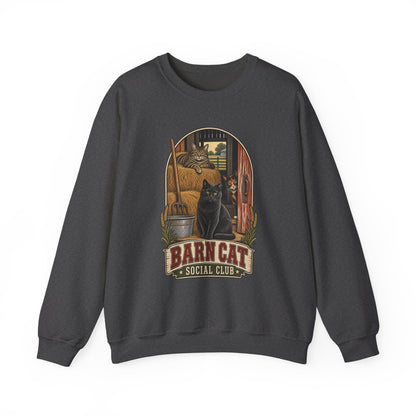 Barn Cat Social Club Crewneck – Vintage Farm Sweatshirt