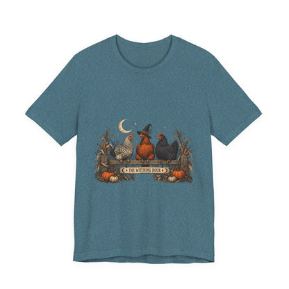 The Witching Hour Hens Tee – Vintage Farm Halloween Shirt