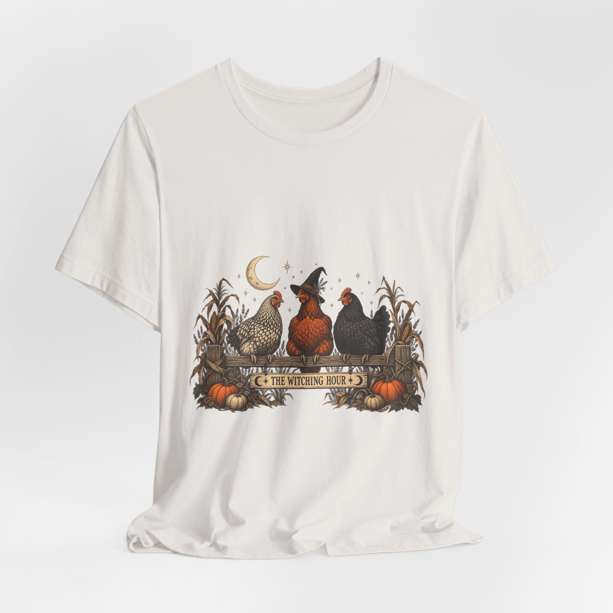 The Witching Hour Hens Tee – Vintage Farm Halloween Shirt