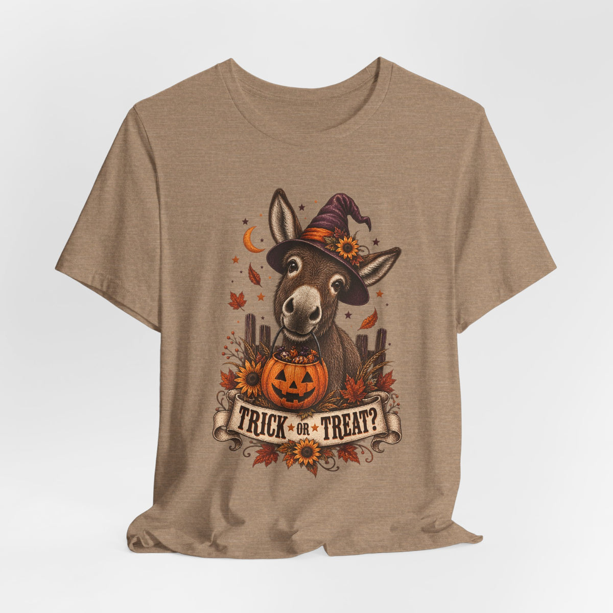 Trick or Treat Donkey Tee – Vintage Farm Halloween Shirt