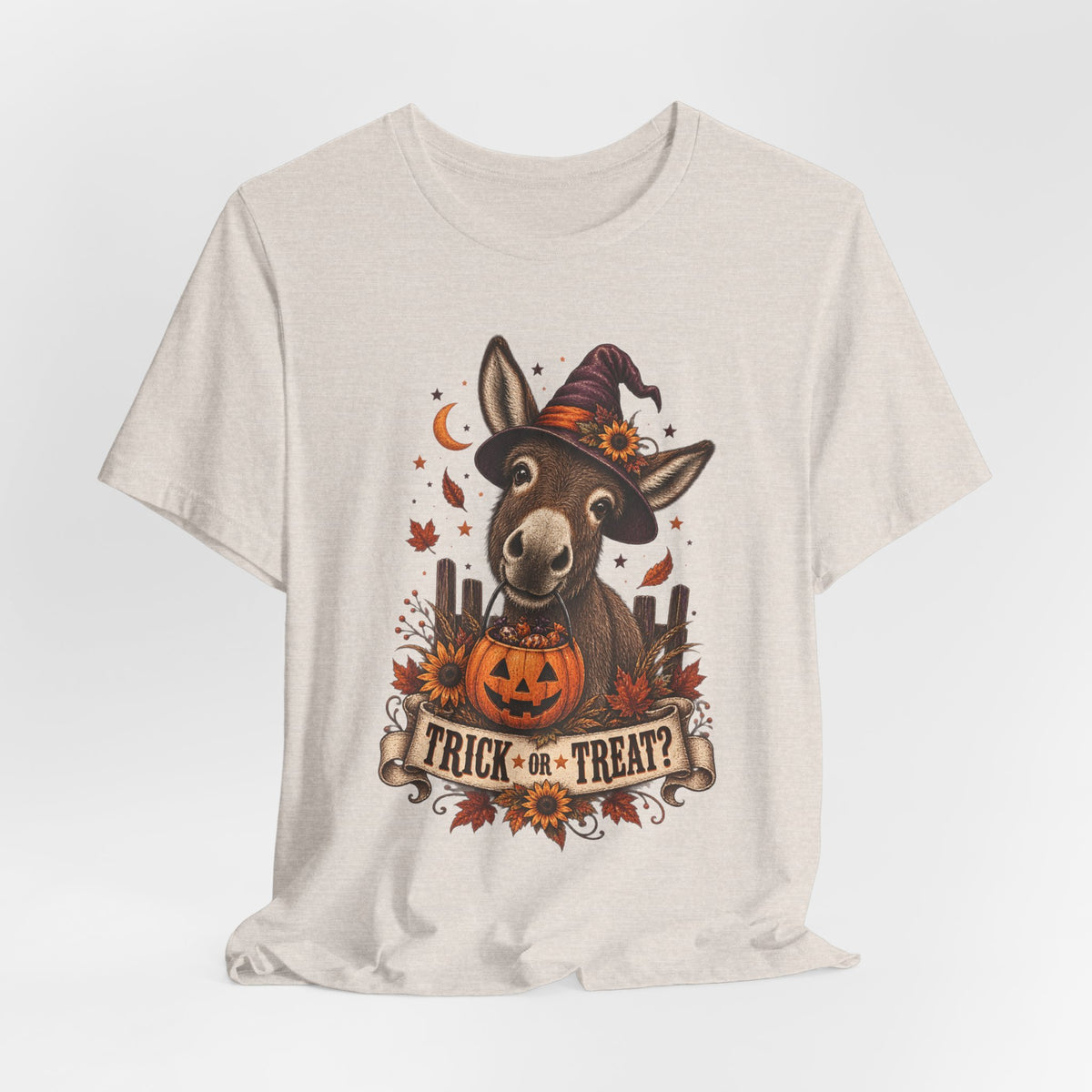 Trick or Treat Donkey Tee – Vintage Farm Halloween Shirt