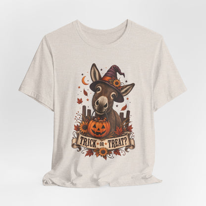 Trick or Treat Donkey Tee – Vintage Farm Halloween Shirt