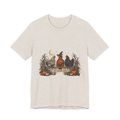 The Witching Hour Hens Tee – Vintage Farm Halloween Shirt