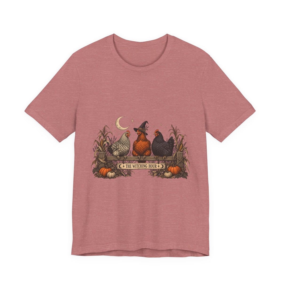 The Witching Hour Hens Tee – Vintage Farm Halloween Shirt