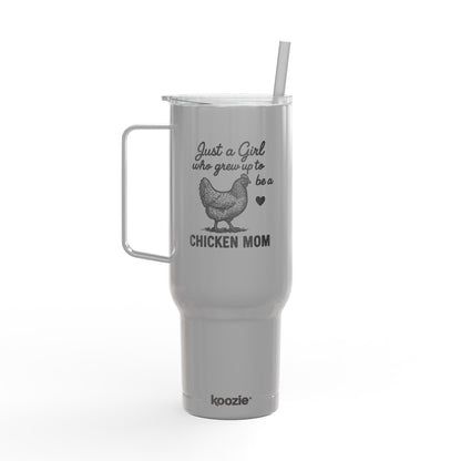 Just a Girl Who Grew Up to Be a Chicken Mom – 40oz Travel Tumbler
