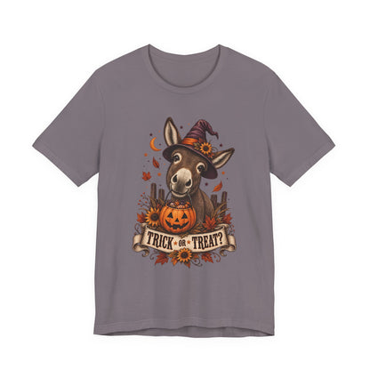 Trick or Treat Donkey Tee – Vintage Farm Halloween Shirt