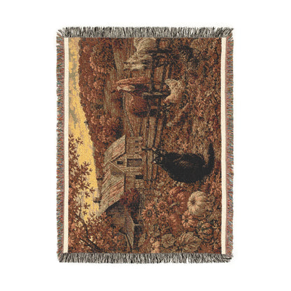 Autumn at GrayLou Farm Woven Blanket – Heirloom Cotton Throw