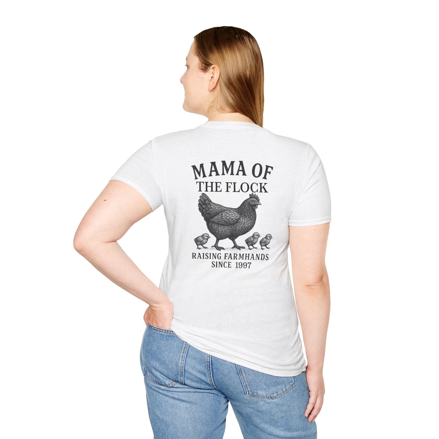 Mama of the Flock Softstyle T-Shirt - Perfect Gift for Chicken Lovers