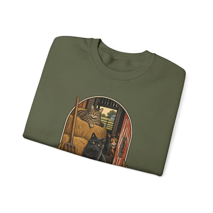 Barn Cat Social Club Crewneck – Vintage Farm Sweatshirt