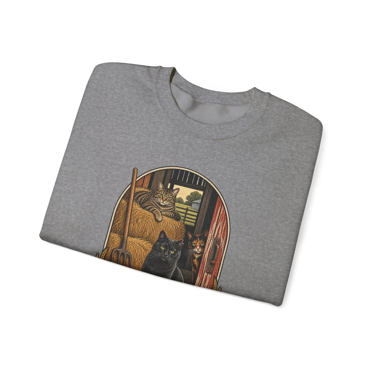 Barn Cat Social Club Crewneck – Vintage Farm Sweatshirt