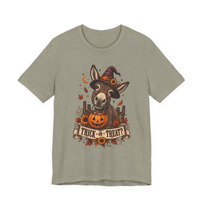 Trick or Treat Donkey Tee – Vintage Farm Halloween Shirt