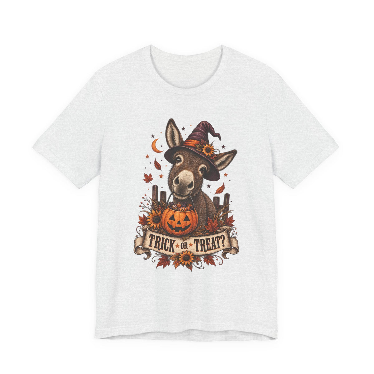 Trick or Treat Donkey Tee – Vintage Farm Halloween Shirt