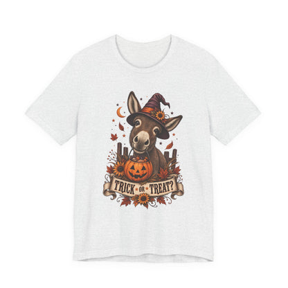 Trick or Treat Donkey Tee – Vintage Farm Halloween Shirt