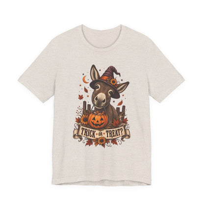 Trick or Treat Donkey Tee – Vintage Farm Halloween Shirt