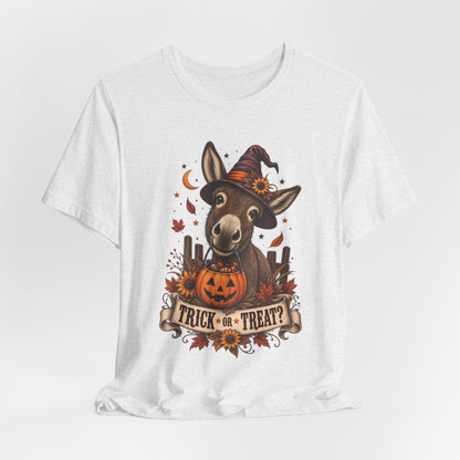 Trick or Treat Donkey Tee – Vintage Farm Halloween Shirt