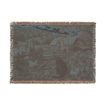 Autumn at GrayLou Farm Woven Blanket – Heirloom Cotton Throw