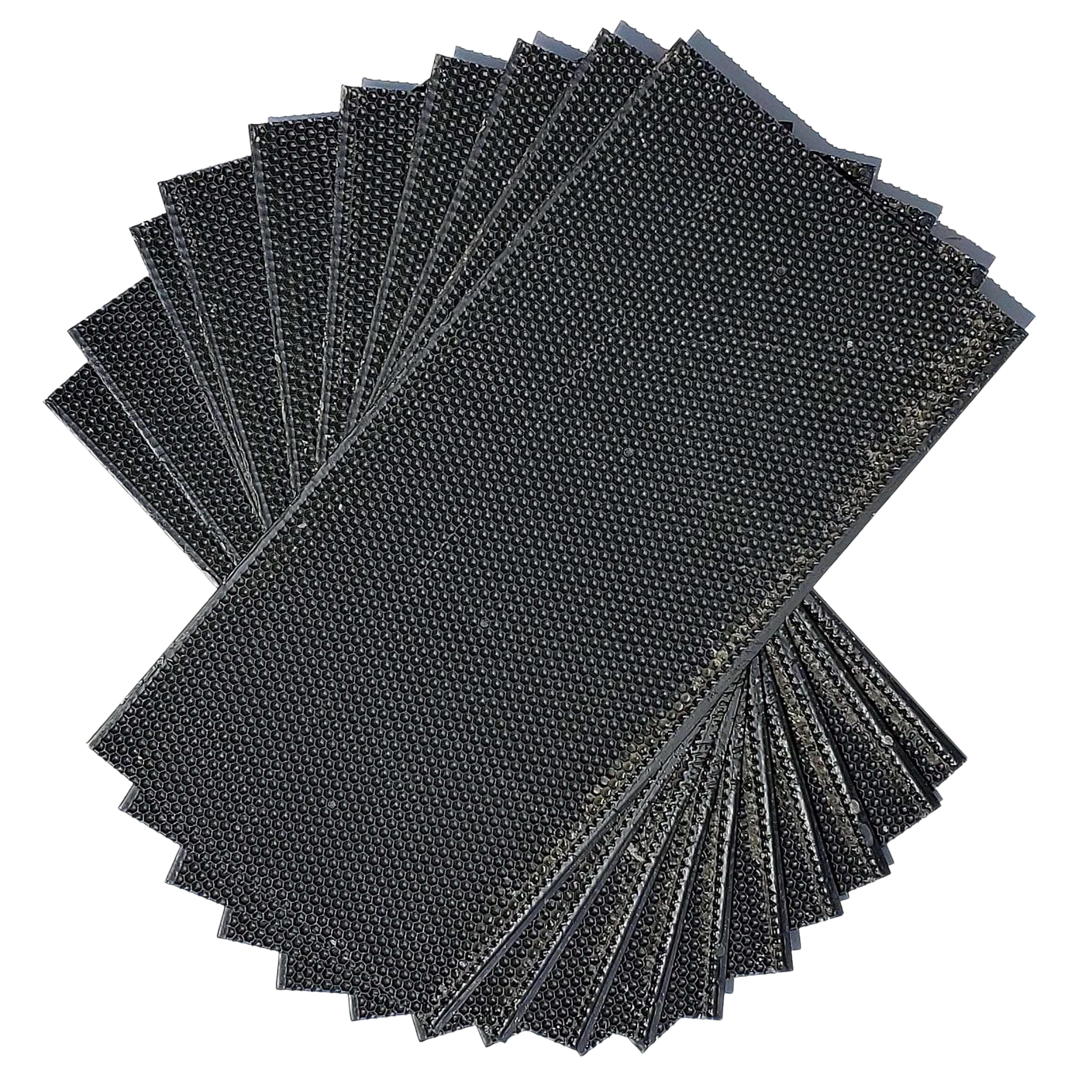 Deep, Black Plastic Foundation with Double Beeswax