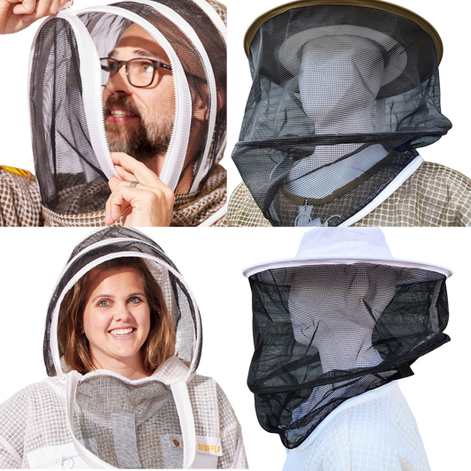 Round or Fencing Beekeeping Veil