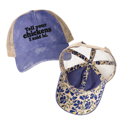 Women's Washed Mesh-Back Cap